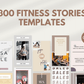 300 Fitness Story Templates For Social Media