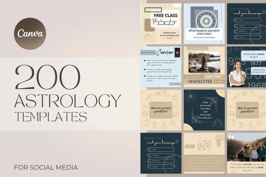 200 Astrology Templates for Social Media