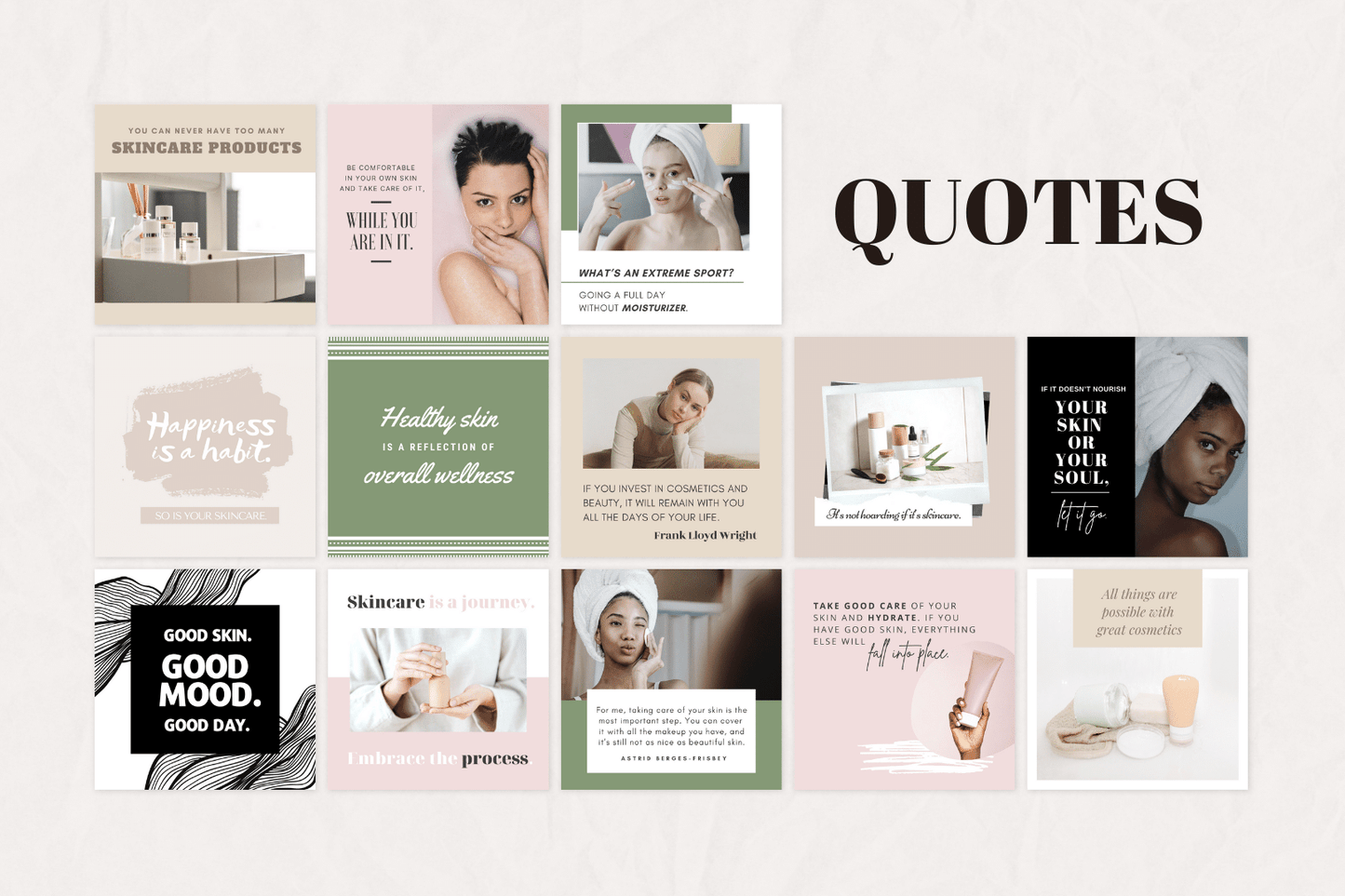 300 Cosmetics Templates for Social Media